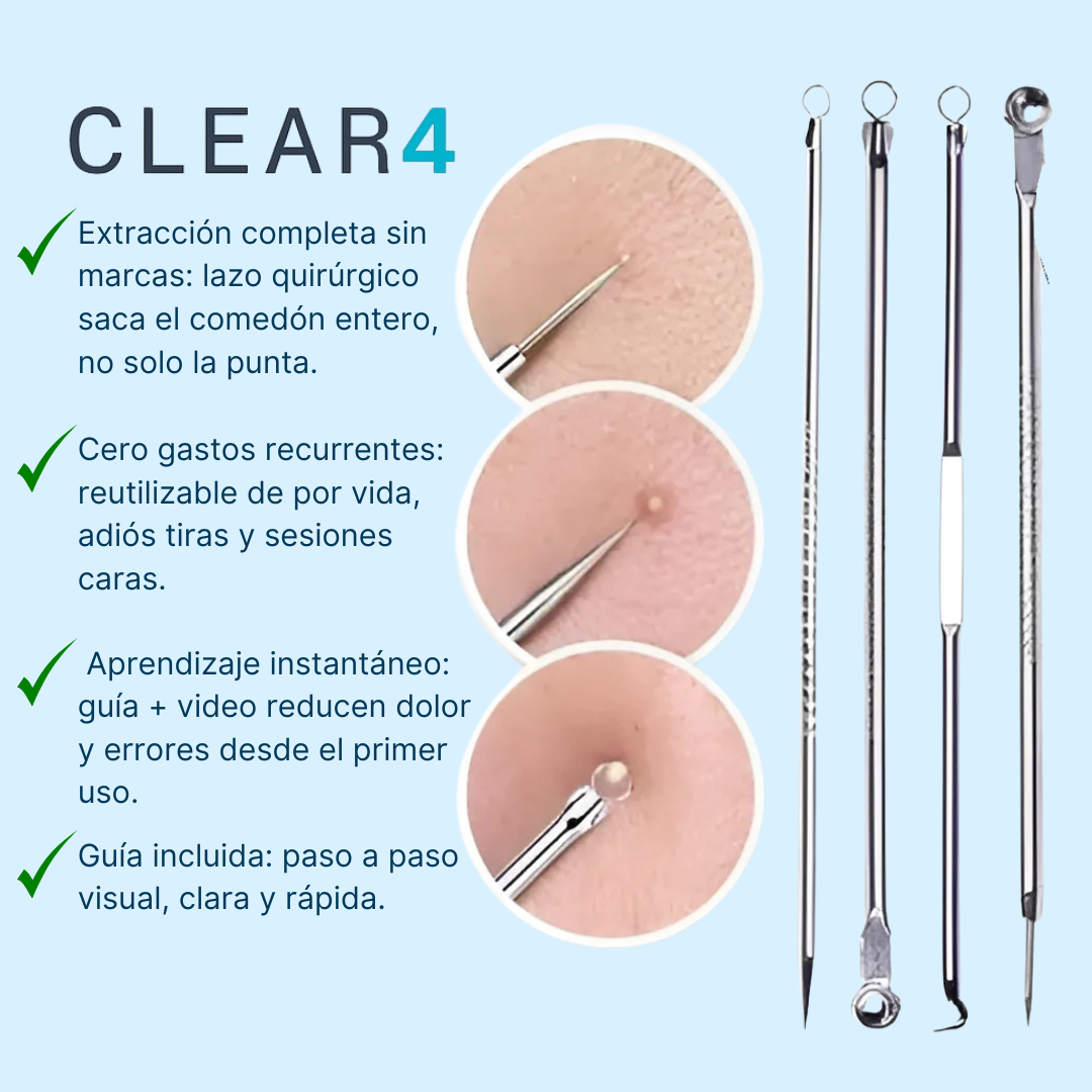 Clear4 | Set anti-puntos negros EN CASA.