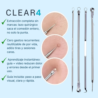 Clear4 | Set anti-puntos negros EN CASA.