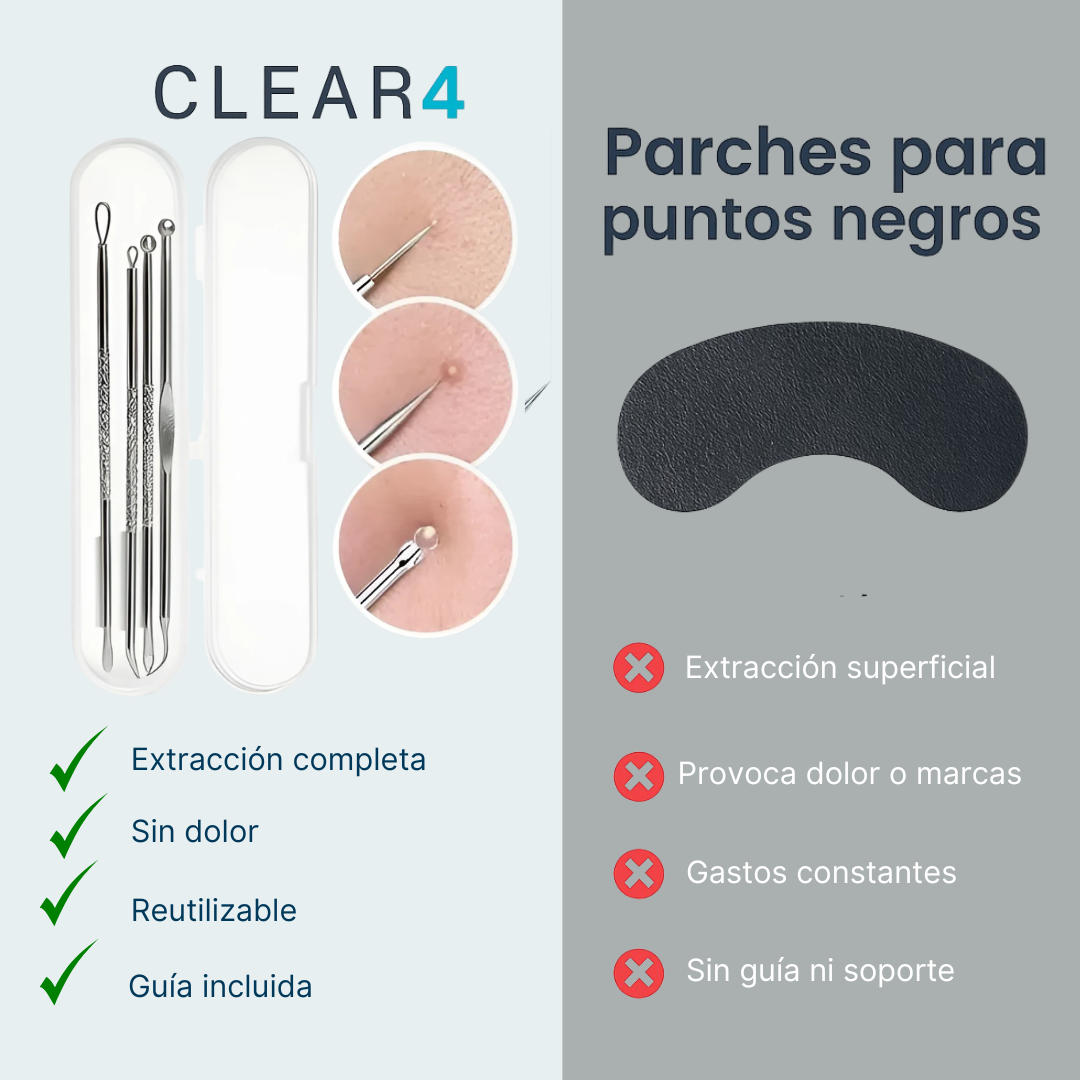 Clear4 | Set anti-puntos negros EN CASA.