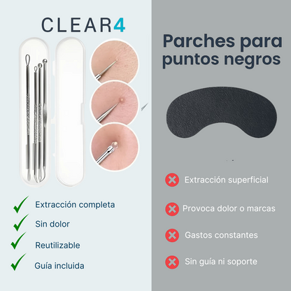 Clear4 | Set anti-puntos negros EN CASA.