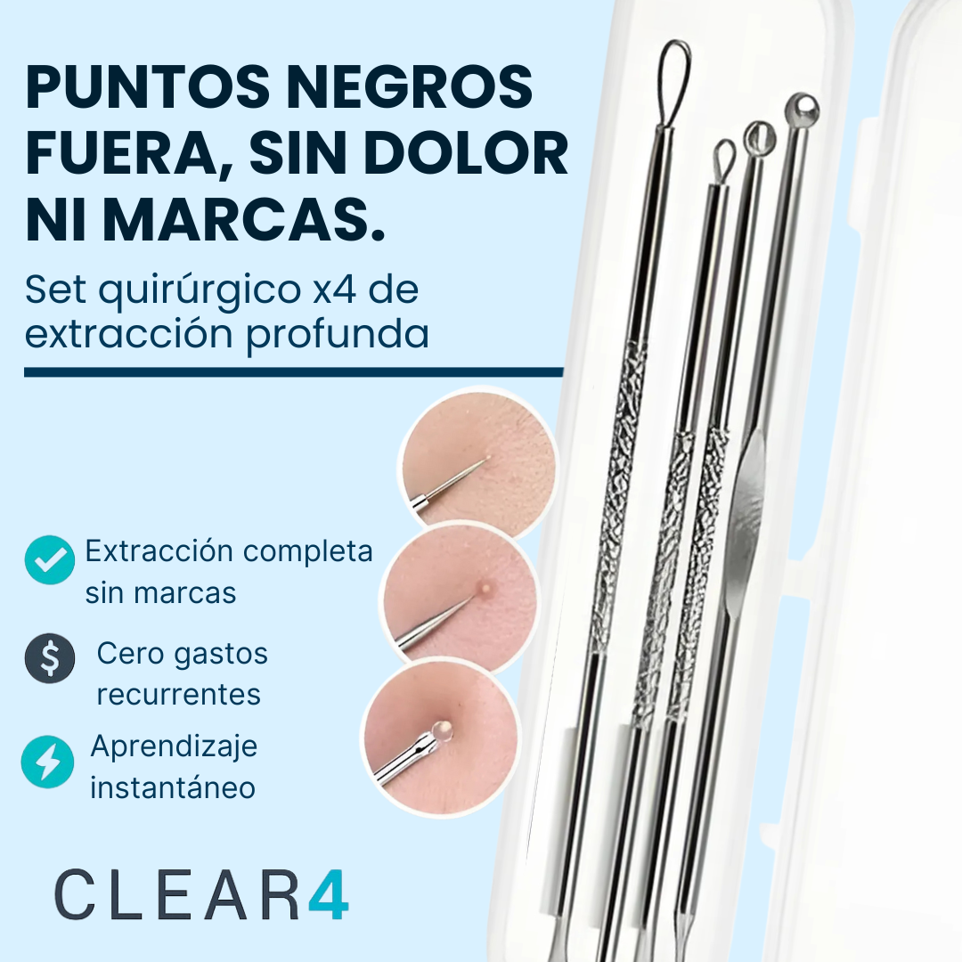 Clear4 | Set anti-puntos negros EN CASA.