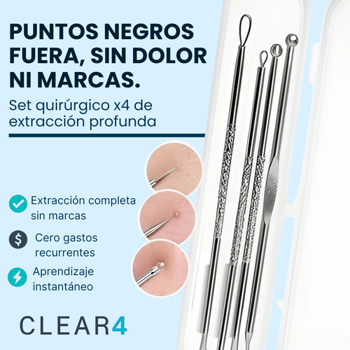 Clear4 | Set anti-puntos negros EN CASA.