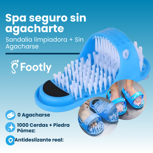 Footly | sandalias de spa con cepillos .